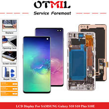 AMOLED для SAMSUNG GALAXY S10 LCD сенсорный экран в сборе дигитайзер для Samsung S10 Plus LCD S10E LCD #1 2024 - купить недорого