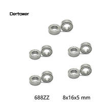 10 шт. 688ZZ 688 ZZ 8x16x5 мм металлический двойной Сталь экранированный шариковый подшипник мини Радиальные шариковые подшипники с глубоким желобом 688z 688 zz 8*16*5 мм 2024 - купить недорого
