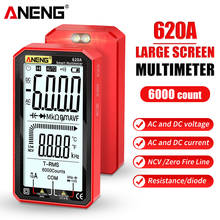 Aneng multímetro digital display lcd ac/dc multímetro tester tensão de corrente contínua true-rms multímetro automático 2024 - compre barato