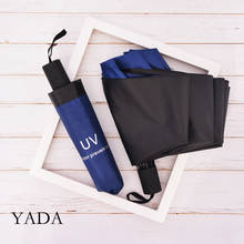 YADA 2021 Ins New Fashion Pure Business 3-Folding Umbrella Rain UV Umbrella For Women Man Windproof Umbrellas YS200108 2024 - buy cheap