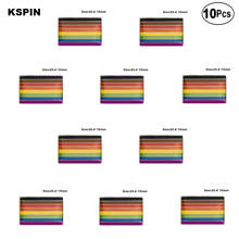 Philadelphia Phily Gay pride Flag of Rainbow Badge Gay Pride Brown Flag Lapel Pin Flag badge Brooch Pins Badges 10Pcs a Lot 2024 - buy cheap