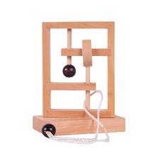 Quebra-cabeça de corda de madeira 3d, brinquedo para adultos e crianças, com solteira para estimular o cérebro, brinquedo de inteligência 2024 - compre barato