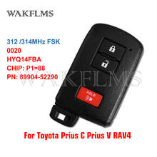 HYQ14FBA Keyless Smart Remote Car Key Fob 312 / 314MHz P1=88 For Toyota Prius C Prius V RAV4 HV RAV 4 8990452290 89904-52290 2024 - buy cheap