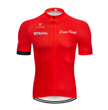 STRAVA-Camiseta de Ciclismo para Hombre, camiseta de manga corta para bicicleta de montaña y carretera, ropa de verano, Maillot 2024 - compra barato