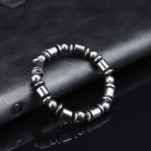 Fashion Hematite Bracelets Men Positive Energy Hematite Charm Bracelets Women Natural Stone Lucky Bracelet Jewelry Men's Gift 2024 - buy cheap