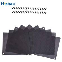 140mm 14cm PVC Dust Filter Computer Fan Cooler Black Dustproof Case Cover Computer Mesh Chassis Dust Cover with 40 Pcs Screw 2024 - buy cheap