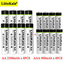 8pcs Liitokala 1.2V AA 2500mAh Ni-MH Rechargeable battery + 8pcs AAA 900mAh for Temperature gun remote control mouse batteries 2024 - buy cheap