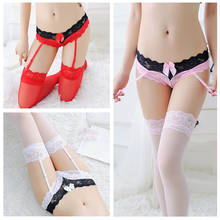 1pcs Women Lace Sexy Garters Temptation Ultra-thin Knickers Panties Underwear Lingerie Low Waist Charm Suspender Briefs YLM8030 2024 - buy cheap