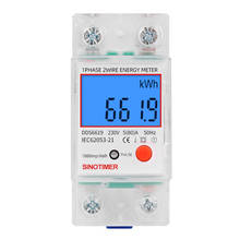 Din Rail Single Phase LCD Digital Power Consumption Energy Electric Meter 2024 - buy cheap