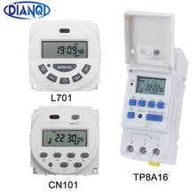 Controlador semanal electrónico, interruptor de tiempo programable Digital, temporizador, Control CN101A Tp8a16 L701 220V12V 16A, 7 días, 1 unidad 2024 - compra barato