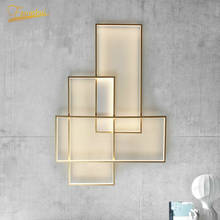 Luminária de parede em led minimalista, candelabro moderno para decoração de sala de estar, quarto, corredor, restaurante 2024 - compre barato