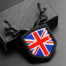 Emblema del guardabarros trasero del maletero del coche, insignia, pegatinas ABS, Bandera de Black Union Jack UK 2024 - compra barato