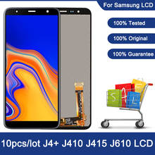 10 шт./лот 100% оригинал 6,0 ''ЖК дисплей для Samsung Galaxy J4 + 2018 J4 плюс J415 J415F J410 ЖК-дисплей с сенсорным экраном для Samsung J610 2024 - купить недорого