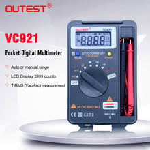 Multímetro digital 4000 contagens vc921, faixa automática ac/dc, transformação de voltímetro ohm, diodo de capacitância com luz de fundo 2024 - compre barato