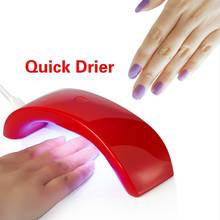 New Style 12W Quick-Dry LED UV Nail Dryer,Portable Mini Rainbow Shaped USB LED Lamp Nail Dryer Curing For UV Gel 2024 - buy cheap