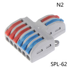 Universal Mini Fast Wire Connector  Wiring Electrical Cable Conector LED Lamp Push In Terminal Block SPL-62 SPL-42 Splic 2024 - buy cheap