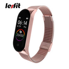 Lesfit Luxury Stainless Steel Digital Smart Watches Men Women Sport For MI 2 Watch Wristbands Electronic Clock Pedometer Tracker 2024 - buy cheap