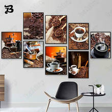 Coffee Cups Canvas Painting Posters Prints Wall Art Canvas Painting Coffee Home Decoration for Restaurant Living Room Home Decor 2024 - buy cheap