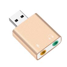Usb Sound Card 7.1 External Usb To Jack 3.5Mm Headphone Adapter Stereo o Mic Sound Card For Pc Computer Laptop 2024 - buy cheap