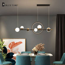 Lámpara colgante Led de diseño nórdico para sala de estar, comedor, cocina, interior, Cable de iluminación ajustable 2024 - compra barato