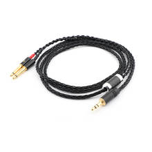 8 ядер 3,5 мм стерео разъем аудио кабель обновления для Meze 99 классика T1P T5P t1 d8000 MDR-Z7 D600 D7100 наушники 2024 - купить недорого