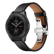 Correa de cuero para Samsung Galaxy Watch 3, pulsera Universal de 41mm/42mm/Active 2 1, 20MM para Garmin Vivoactive 3/Vivomove HR 2024 - compra barato