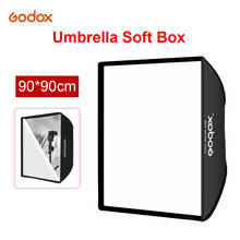 GODOX-paraguas cuadrado portátil para foto, Reflector Softbox para Flash Speedlite, 90x90cm 2024 - compra barato