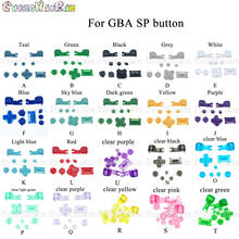 Conjunto de botão plástico completo para gameboy advance sp para gba sp um b selecione começar a ligar l r botões kit d almofada 2024 - compre barato