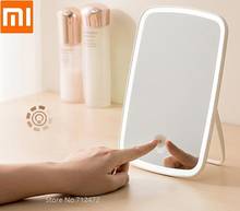 For xiaomi Makeup mirror led light portable Touch Screen folding mirror Fill light dormitory home desktop mirror 2024 - buy cheap