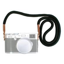 Universal 100cm Cotton Rope Camera Neck Strap Vintage Shoulder Strap Leather For Sony Canon Fuji Nikon Olympus Pentax Camera 2024 - buy cheap