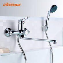 Accoona Bathroom Shower Faucet Mixer Tap With Hand Sprayer Wall Mounted Rainfall Bath Bathtub Faucet Set Single Handle A7150 2024 - buy cheap