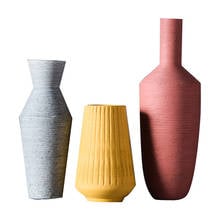 Simple Modern Ceramic Vase Accessories Home Livingroom Table Furnishing Crafts Hotel Office Desktop Figurines Decoration Artwork 2024 - buy cheap