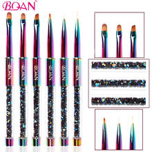 BQAN 1 шт. цветной УФ гель для ногтей кисть линия цветы кисти для рисования, кристаллый акриловый рисунок лайнер карандаш для маникюра, инструменты 2024 - купить недорого