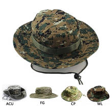 Gorra Boonie de viaje para senderismo al aire libre, sombrero de camuflaje militar táctico de Airsoft para caza, gorra de Sol para acampar, estilo pescador 2024 - compra barato