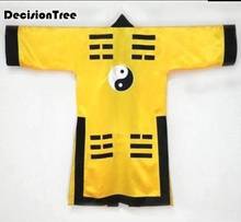 2021 unisex taoism robe tai uniforms taoist kung fu clothing dobok summer&spring garments suits yellow 2024 - buy cheap