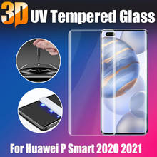 Privacidade anti-azul uv vidro temperado para huawei p smart 2020 2021 líquido cola completa protetor de tela para p smart plus 2018 2019 z 2024 - compre barato