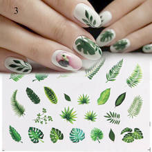 Nail Stickers Set Mixed Flower Maple Leaf Geometric Nail Art Water Transfer Decals Sliders Floral Manicures Decoration 2024 - купить недорого