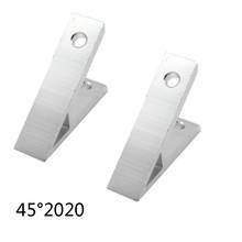 2pcs 45 degree 2020 20x20 Corner Angle Bracket Connection Joint for 2020 series Aluminum Profile 2024 - buy cheap