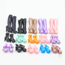 10Pair/Lot Variety of Styles and Colors Fashion Heels Sandals Doll Shoes for Barbies Dolls Boots Toys for Girl 2024 - buy cheap