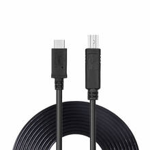 USB-C USB 3,1 type C мужской разъем для USB 2,0 B Тип Мужской кабель для передачи данных для сотового телефона Macbook ноутбука принтера 2024 - купить недорого