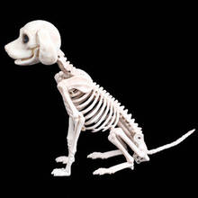 Halloween Skeleton Dog Prop Animal Bones Party Shop Decoration Horror Dog Skeleton Skull Halloween Horror Decoration Props 2024 - buy cheap