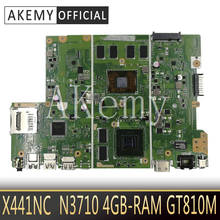 X441NC placa base placa madre para For For Asus X441N X441NC placa base prueba bien N3710 CPU 4GB-RAM GT810M 2024 - compra barato