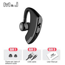 M&J V9 Handsfree Business Wireless Bluetooth Headset With Mic Voice Control Headphone For Drive Connect With 2 Phone 2024 - buy cheap