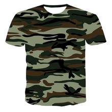 New T-Shirt Male High Quality Male T-Shirt Camouflage Outdoor Sports Short Sleeve 3d Printing Male T-Shirt Fashion Cool T -Shirt 2024 - buy cheap