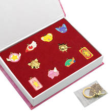 11pcs/set Anime Card Captor Sakura Kero Sword Kinomoto Star Magic Wand Key Enamel Pin Lapel pin Badge Girls Doll (No retail Box) 2024 - buy cheap