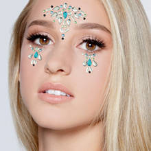 Face Gems Adhesive Glitter Jewel Tattoo Sticker Festival Rave Party Body Make Up Temporary Tattoos Glitter Rhinestones For Woman 2024 - buy cheap