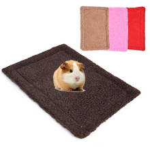 Small Pet Warm Mat Plush Hamster Small Mat Double-sided Guinea Pig Nest Mat Easy to Carry Rectangular Rabbit Bed Cushion Mat 2024 - buy cheap
