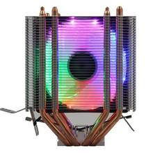 SORBANG-ventilador de CPU silencioso multiplataforma, 4 tubos de cobre, radiador de CPU 775 1155 1366, escritorio 2024 - compra barato