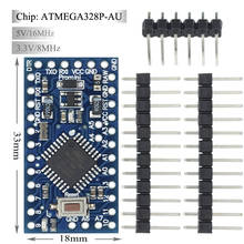 1 Piece Pro MINI 5V/16MHZ ATMEGA328 ATMEGA328P 5V 16M For Arduino 3.3V/8MHZ Blue version 2024 - buy cheap