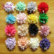 Nishine 30pcs/lot 2" Mini Chiffon Flowers for Children Headband Hair Clips Diy Headwear Kids Girls Cloth Hats Hair Accessories 2024 - buy cheap